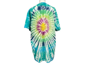BILLIONAIRE BOYS CLUB ビリオネアボーイズクラブ タイダイ柄 半袖Tシャツ サイズL ロゴプリント 美品 中古 4b007972