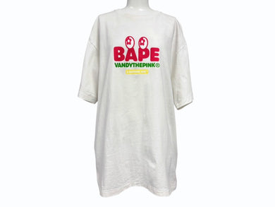 A BATHING APE BAPE GALLERY x VANDY THE PINK アベイシングエイプ ヴァンディザピンク FW24 Baby Milo Tee Tシャツ ホワイト サイズXL 美品 中古 4b007978
