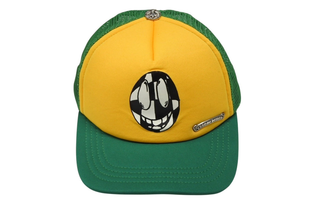 極美品 CHROME HEARTS クロムハーツ MATTY BOY マッティボーイ SMILEY スマイリー トラッカー メッシュキャップ SEX RECORDS 中古 4b008000
