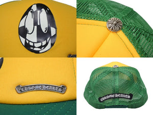 極美品 CHROME HEARTS クロムハーツ MATTY BOY マッティボーイ SMILEY スマイリー トラッカー メッシュキャップ SEX RECORDS 中古 4b008000
