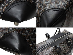 極美品 GOYARD ゴヤール ボストンバッグ バックボーイング45 ブラック ロゴ 中古 4b008003