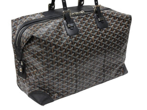 極美品 GOYARD ゴヤール ボストンバッグ バックボーイング45 ブラック ロゴ 中古 4b008003