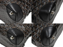 Load image into Gallery viewer, 極美品 GOYARD ゴヤール ボストンバッグ バックボーイング45 ブラック ロゴ 中古 4b008003