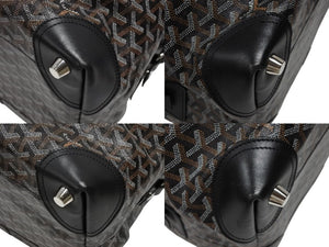 極美品 GOYARD ゴヤール ボストンバッグ バックボーイング45 ブラック ロゴ 中古 4b008003