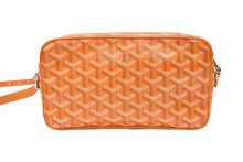 Load image into Gallery viewer, 極美品 GOYARD ゴヤール カップヴェールPM ショルダーバッグ オレンジ PVC レザー シルバー金具 中古 4b008005