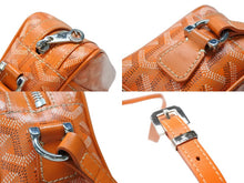 Load image into Gallery viewer, 極美品 GOYARD ゴヤール カップヴェールPM ショルダーバッグ オレンジ PVC レザー シルバー金具 中古 4b008005
