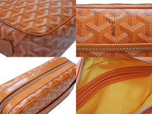 Load image into Gallery viewer, 極美品 GOYARD ゴヤール カップヴェールPM ショルダーバッグ オレンジ PVC レザー シルバー金具 中古 4b008005