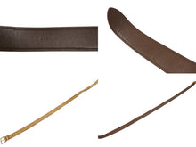 Load image into Gallery viewer, 極美品 MIUMIU ミュウミュウ スウェードレザー ロゴバックルベルト 5CC536 サイズ36/90 全長約122.5cm ブラウン 中古 4b008039