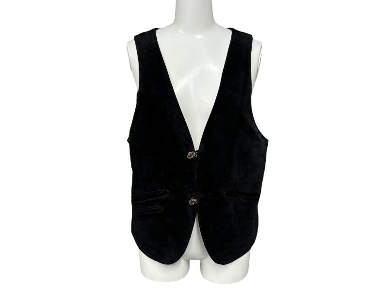 CHROME HEARTS CLASSIC 2B SUD VEST, Size M, Cross Ball Button, Black, Excellent Condition, Pre-owned, Item Number 4b008044 