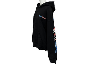 CHROME HEARTS x MATTY BOY PPO America Hoodie, Stars and Stripes, Pullover Hoodie, Size L, Excellent Condition, Pre-owned, Item Number 4b008046 