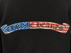 CHROME HEARTS x MATTY BOY PPO America Hoodie, Stars and Stripes, Pullover Hoodie, Size L, Excellent Condition, Pre-owned, Item Number 4b008046 