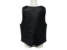 Load image into Gallery viewer, CHROME HEARTS New 2B Leather Vest, Size L, Cross Ball Button, Black, Excellent Condition, Pre-owned, 4b008047 