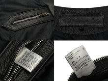 Load image into Gallery viewer, CHROME HEARTS New 2B Leather Vest, Size L, Cross Ball Button, Black, Excellent Condition, Pre-owned, 4b008047 