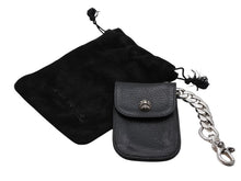 Load image into Gallery viewer, 極美品 CHROME HEARTS クロムハーツ キーケース キーリング 1クリップ クラシックチェーン レザー シルバー925 中古 4b008048