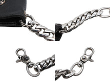 Load image into Gallery viewer, 極美品 CHROME HEARTS クロムハーツ キーケース キーリング 1クリップ クラシックチェーン レザー シルバー925 中古 4b008048