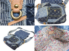Load image into Gallery viewer, 極美品 LOUIS VUITTON ルイヴィトン パッチワーク ポスティ メッセンジャーバッグ M95374 モノグラムデニム ブルー 中古 4b008049