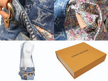 Load image into Gallery viewer, 極美品 LOUIS VUITTON ルイヴィトン パッチワーク ポスティ メッセンジャーバッグ M95374 モノグラムデニム ブルー 中古 4b008049