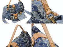 Load image into Gallery viewer, 極美品 LOUIS VUITTON ルイヴィトン パッチワーク ポスティ メッセンジャーバッグ M95374 モノグラムデニム ブルー 中古 4b008049