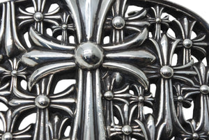 極美品 CHROME HEARTS クロムハーツ BUCKL CEMETERY 1.5 セメタリークロスバックル 重量約283.8g 2003/.925刻印 シルバー925 中古 4b008060