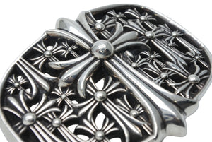 極美品 CHROME HEARTS クロムハーツ BUCKL CEMETERY 1.5 セメタリークロスバックル 重量約283.8g 2003/.925刻印 シルバー925 中古 4b008060