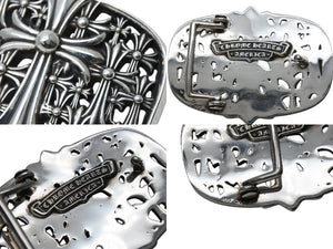 極美品 CHROME HEARTS クロムハーツ BUCKL CEMETERY 1.5 セメタリークロスバックル 重量約283.8g 2003/.925刻印 シルバー925 中古 4b008060