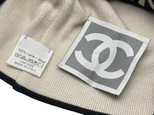 Load image into Gallery viewer, CHANEL シャネル Embroidered CC Logo Beanie ビーニー ニットキャップ ONE SIZE スポーツライン ココマーク ブラック 美品 中古 4b008061