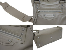 Load image into Gallery viewer, BALENCIAGA バレンシアガ ネオクラシックシティ 2WAYバッグ 678629 ベージュ レザー シルバー金具 美品 中古 4b008069
