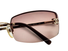 画像をギャラリービューアに読み込む, 極美品 CHANEL シャネル リムレス サングラス ココマーク メタル ラインストーン 4093-B ブラック ゴールド金具 サイズ56◻︎16 中古 4b008072