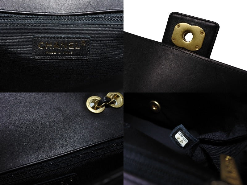 極美品 CHANEL シャネル Sフラップ Wチェーン ショルダーバッグ