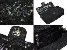 Load image into Gallery viewer, 極美品 CHANEL シャネル マトラッセ23 Sフラップ Wチェーンショルダーバッグ 12番台 ココマーク スパンコール シルバー金具 中古 4b008075