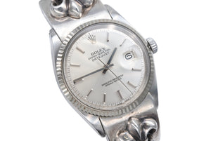 ROLEX ロレックス CHROME HEARTS クロムハーツ BSフレア ファンシーリンク ウォッチバンド デイトジャスト 美品 中古 4b008082