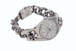 ROLEX ロレックス CHROME HEARTS クロムハーツ BSフレア ファンシーリンク ウォッチバンド デイトジャスト 美品 中古 4b008082