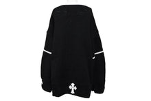 Load image into Gallery viewer, 新品未使用 CHROME HEARTS クロムハーツ Cashmere Cross Patch Sweater カシミヤ クロスパッチセーター ONE SIZE シルバー925 中古 4b008083