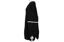 Load image into Gallery viewer, 新品未使用 CHROME HEARTS クロムハーツ Cashmere Cross Patch Sweater カシミヤ クロスパッチセーター ONE SIZE シルバー925 中古 4b008083