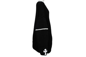 新品未使用 CHROME HEARTS クロムハーツ Cashmere Cross Patch Sweater カシミヤ クロスパッチセーター ONE SIZE シルバー925 中古 4b008083