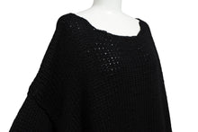 Load image into Gallery viewer, 新品未使用 CHROME HEARTS クロムハーツ Cashmere Cross Patch Sweater カシミヤ クロスパッチセーター ONE SIZE シルバー925 中古 4b008083