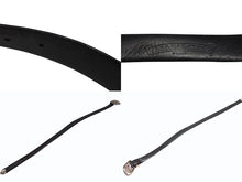 Load image into Gallery viewer, CHROME HEARTS クロムハーツ BLT CLASSIC 3PC クラシック3PC レザーベルト 全長約108cm スターリングシルバー 美品 中古 4b008085