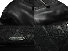 Load image into Gallery viewer, 新品未使用 CHROME HEARTS クロムハーツ ミディアム フルセメタリークロスパッチ ラージクロスジムバッグ シルバー925 現行型 中古 4b008086
