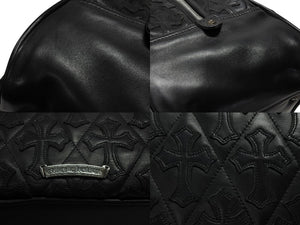 新品未使用 CHROME HEARTS クロムハーツ ミディアム フルセメタリークロスパッチ ラージクロスジムバッグ シルバー925 現行型 中古 4b008086