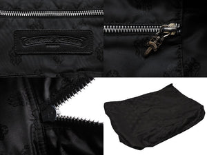 新品未使用 CHROME HEARTS クロムハーツ ミディアム フルセメタリークロスパッチ ラージクロスジムバッグ シルバー925 現行型 中古 4b008086