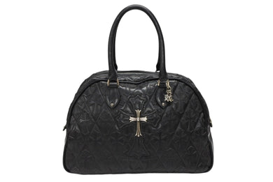 新品未使用 CHROME HEARTS クロムハーツ ミディアム フルセメタリークロスパッチ ラージクロスジムバッグ シルバー925 現行型 中古 4b008086