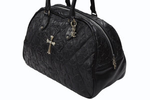 新品未使用 CHROME HEARTS クロムハーツ ミディアム フルセメタリークロスパッチ ラージクロスジムバッグ シルバー925 現行型 中古 4b008086