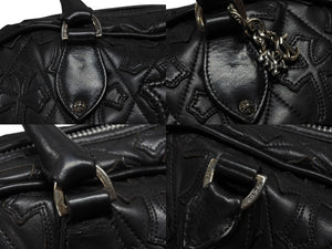 新品未使用 CHROME HEARTS クロムハーツ ミディアム フルセメタリークロスパッチ ラージクロスジムバッグ シルバー925 現行型 中古 4b008086