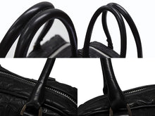 Load image into Gallery viewer, 新品未使用 CHROME HEARTS クロムハーツ ミディアム フルセメタリークロスパッチ ラージクロスジムバッグ シルバー925 現行型 中古 4b008086