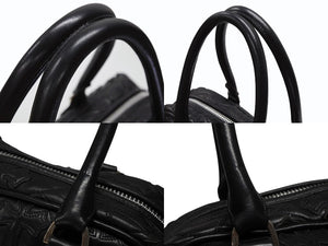 新品未使用 CHROME HEARTS クロムハーツ ミディアム フルセメタリークロスパッチ ラージクロスジムバッグ シルバー925 現行型 中古 4b008086
