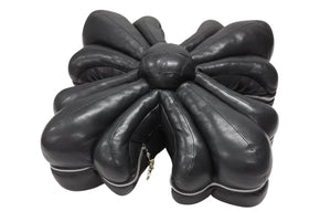 極美品 CHROME HEARTS クロムハーツ 3D CH PLUS PILLOW LEATHER 3D CHプラス レザークッション ブラック シルバー925 中古 4b008089