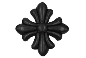 極美品 CHROME HEARTS クロムハーツ 3D CH PLUS PILLOW LEATHER 3D CHプラス レザークッション ブラック シルバー925 中古 4b008089