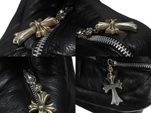 Load image into Gallery viewer, 極美品 CHROME HEARTS クロムハーツ 3D CH PLUS PILLOW LEATHER 3D CHプラス レザークッション ブラック シルバー925 中古 4b008089