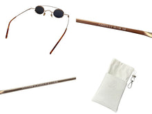 Load image into Gallery viewer, 極美品 FUJIYAMA MEGANE 富士山眼鏡 サングラス FJG0010 ゴールド ブラウン サイズ33◻︎50 中古 4b008092