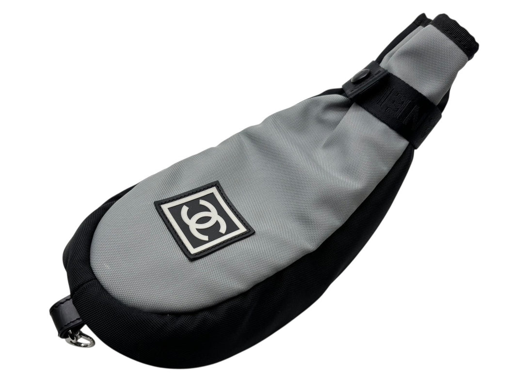 CHANEL シャネル スポーツライン ゴルフクラブヘッドカバー 5 8番台ココマーク ナイロン ブラック 美品 中古 4b008095